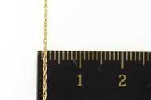 Load image into Gallery viewer, 14K 1.0mm Rolling Cable Link Curb Twist Chain Necklace 16&quot; Yellow Gold