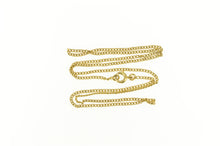 Load image into Gallery viewer, 14K 1.4mm Curb Chain Classic Simple Link Necklace 16.25 Yellow Gold