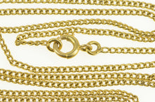 Load image into Gallery viewer, 14K 1.4mm Curb Chain Classic Simple Link Necklace 16.25 Yellow Gold
