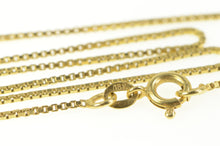 Load image into Gallery viewer, 18K 1.0mm Square Link Classic Fancy Box Chain Necklace 23.25&quot; Yellow Gold