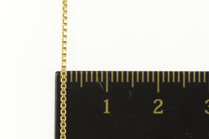 18K 1.0mm Square Link Classic Fancy Box Chain Necklace 23.25" Yellow Gold