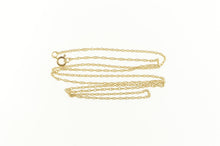 Load image into Gallery viewer, 14K 1.1mm Rolling Twist Link Spiral Twist Chain Necklace 18&quot; Yellow Gold
