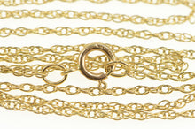 Load image into Gallery viewer, 14K 1.1mm Rolling Twist Link Spiral Twist Chain Necklace 18&quot; Yellow Gold