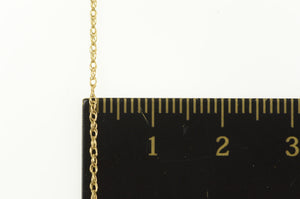 14K 1.1mm Rolling Twist Link Spiral Twist Chain Necklace 18" Yellow Gold