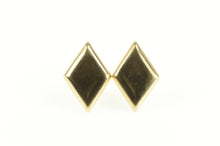 Load image into Gallery viewer, 14K Squared Geometric Diamond Shape Stud Earrings Yellow Gold