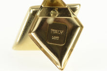 Load image into Gallery viewer, 14K Squared Geometric Diamond Shape Stud Earrings Yellow Gold