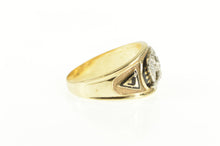 Load image into Gallery viewer, 14K Masonic Diamond 32nd Degree Eagle Mason Ring Yellow Gold
