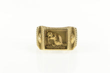Load image into Gallery viewer, 14K 1969 MIT Beaver Ornate Class Ring Yellow Gold