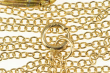 Load image into Gallery viewer, 14K Diamond Dangle Sparrow Bird Cable Chain Necklace 18&quot; Yellow Gold