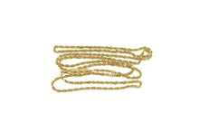 Load image into Gallery viewer, 14K 1.5mm Rope Chain Classic Rolling Link Necklace 17.75&quot; Yellow Gold