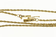 Load image into Gallery viewer, 14K 1.5mm Rope Chain Classic Rolling Link Necklace 17.75&quot; Yellow Gold