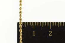 Load image into Gallery viewer, 14K 1.5mm Rope Chain Classic Rolling Link Necklace 17.75&quot; Yellow Gold