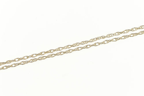 Sterling Silver 1.5mm Rope Woven Twist Link Classic Chain Necklace 22.25