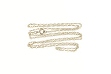 Load image into Gallery viewer, Sterling Silver 1.5mm Rope Woven Twist Link Classic Chain Necklace 22.25&quot;