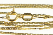 Load image into Gallery viewer, 14K 1.0mm Squared Flat Link Simple Chain Necklace 19.25&quot; Yellow Gold