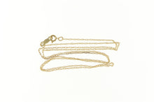 Load image into Gallery viewer, 10K 0.7mm Rolling Cable Link Twist Spiral Chain Necklace 18&quot; Yellow Gold