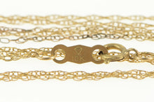 Load image into Gallery viewer, 10K 0.7mm Rolling Cable Link Twist Spiral Chain Necklace 18&quot; Yellow Gold