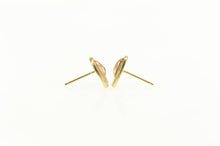 Load image into Gallery viewer, 14K Two Tone Heart Love Symbol Stud Earrings Yellow Gold