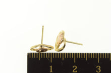 Load image into Gallery viewer, 14K Two Tone Heart Love Symbol Stud Earrings Yellow Gold