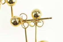 Load image into Gallery viewer, 14K Round Tiered Ball Chain Dangle Earrings Yellow Gold