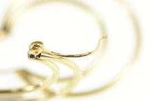 Load image into Gallery viewer, 14K Two Tone 29.0mm Layered Round Hoop Earrings Yellow Gold