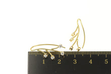 Load image into Gallery viewer, 14K Diamond Inset Tree Branch Dangle Statement Earrings Yellow Gold