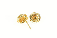 Load image into Gallery viewer, 14K Simple Twist Round Ball Spiral Stud Earrings Yellow Gold