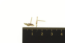Load image into Gallery viewer, 10K Black Hills Leaf Two Tone Stud Earrings Yellow Gold
