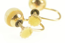 Load image into Gallery viewer, 14K 7.2mm Classic Simple Retro Pearl Screw Back Earrings Yellow Gold
