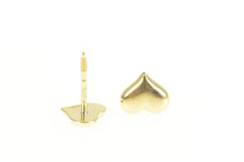 Load image into Gallery viewer, 10K Heart Love Symbol Classic Valentine Stud Earrings Yellow Gold