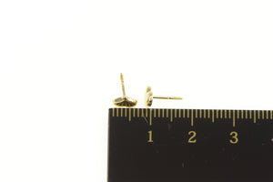 10K Heart Love Symbol Classic Valentine Stud Earrings Yellow Gold