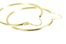 Load image into Gallery viewer, 14K 29.4mm Round Fashion Hoop Classic Statement Earrings Yellow Gold