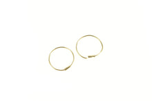 Load image into Gallery viewer, 14K Simple 12.7mm Seamless Look Hoop Earrings Yellow Gold