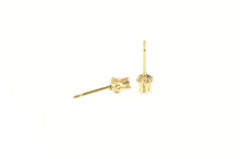 Load image into Gallery viewer, 14K Retro Diamond Solitaire Classic Simple Stud Earrings Yellow Gold