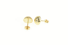 Load image into Gallery viewer, 14K Plain Simple Rounded Dome Stud Earrings Yellow Gold