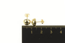Load image into Gallery viewer, 14K Plain Simple Rounded Dome Stud Earrings Yellow Gold