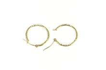 Load image into Gallery viewer, 14K Diamond Cut Classic Simple Fashion Hoop Earrings Yellow Gold