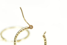 Load image into Gallery viewer, 14K Diamond Cut Classic Simple Fashion Hoop Earrings Yellow Gold