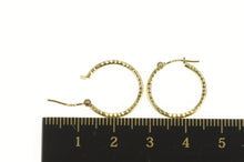 Load image into Gallery viewer, 14K Diamond Cut Classic Simple Fashion Hoop Earrings Yellow Gold