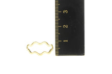 Load image into Gallery viewer, 14K 3.0mm Wavy Curvy Zig Zag Stackable Band Ring Yellow Gold