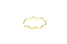Load image into Gallery viewer, 14K 3.0mm Wavy Curvy Zig Zag Stackable Band Ring Yellow Gold