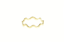 Load image into Gallery viewer, 14K 3.0mm Wavy Curvy Zig Zag Stackable Band Ring Yellow Gold