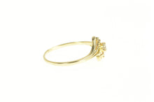 Load image into Gallery viewer, 10K Diamond Three Stone Curvy Bypass Promise Ring Yellow Gold