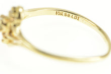 Load image into Gallery viewer, 10K Diamond Three Stone Curvy Bypass Promise Ring Yellow Gold