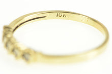 Load image into Gallery viewer, 10K Wavy Design Diamond Classic Wedding Band Ring Yellow Gold