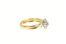 Load image into Gallery viewer, 14K Marquise Diamond Cluster Promise Ring Yellow Gold