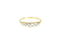 Load image into Gallery viewer, 14K Retro 1940&#39;s Simple Two Tone Wedding Band Ring Yellow Gold