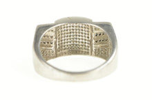 Load image into Gallery viewer, Sterling Silver 0.78 Ctw Pave Diamond Encrusted Geometric Ring