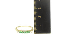 Load image into Gallery viewer, 10K Emerald Diamond Accent Wedding Band Ring Yellow Gold