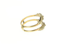 Load image into Gallery viewer, Gold Filled Victorian Sterling Ornate Floral Wedding Band Ring